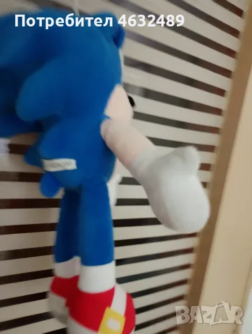 Плюшена играчка Соник/Sonic син, снимка 4 - Плюшени играчки - 55413737