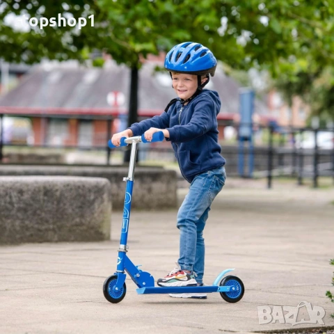 Тротинетка с 2 колела, сгъваема, Evo, Inline Scooter, СИНЯ 