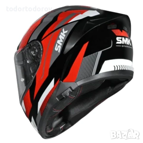 Топ Цена Мото каска SMK TYPHOON SPARKO red/white/gray,вградени очила 2026 149.90€, снимка 4 - Аксесоари и консумативи - 54602545