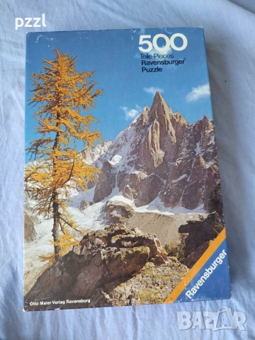 Пъзел "Mont Blanc Range” Ravensburger 1979г. 500 части