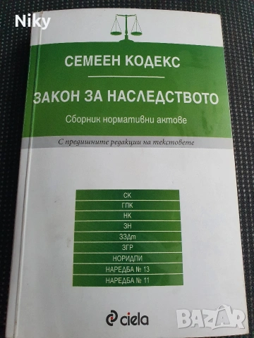 Семеен кодекс - Закон за наследството 