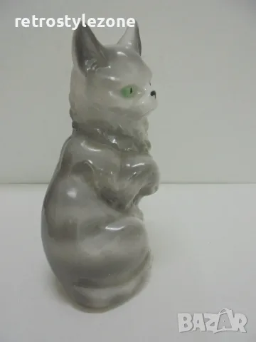 № 8729 Стара порцеланова фигурка – котка , снимка 4 - Други ценни предмети - 55684064