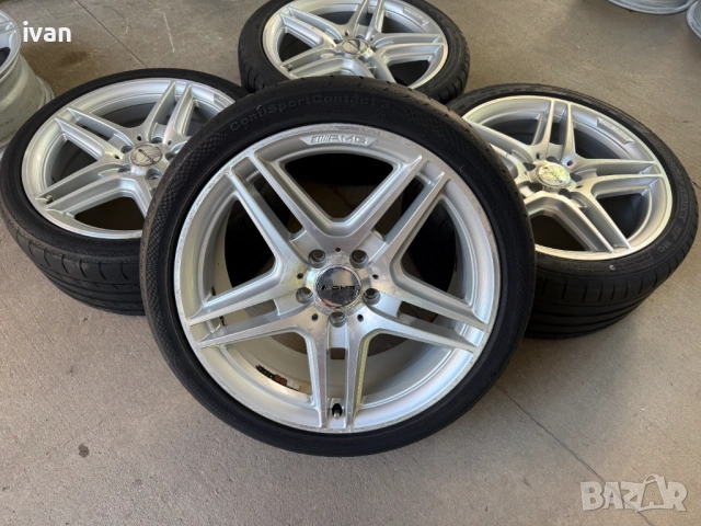 4 бр. оригинални алуминиеви джанти спорт пакет Mercedes AMG 18 цола 5x112