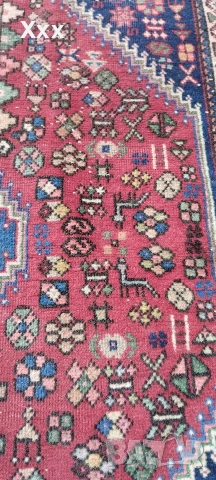 Ръчно тъкана вълнена персийска пътека.Антика за ценители., снимка 7 - Пътеки - 54099815