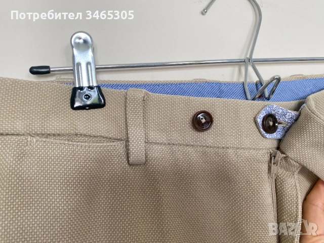 Massimo Dutti мъжки памучен панталон, снимка 4 - Панталони - 54662937