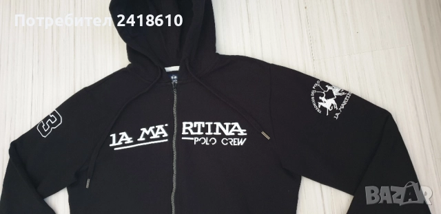 La Martina Full Zip Hoodie Mens Size M НОВО ОРИГИНАЛ! Мъжки Суичър с цял Цип!, снимка 15 - Суичъри - 55379147