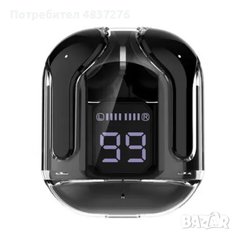 Bluetooth слушалки с LED дисплей и вграден микрофон, снимка 4 - Bluetooth слушалки - 55606215