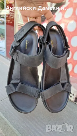 Английски сандали естествена кожа-Clarks, снимка 2 - Мъжки сандали - 55461081