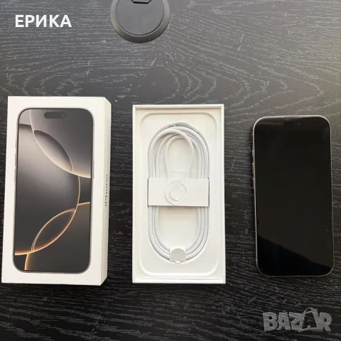 iPhone 16 PRO Natural Titanium + Lake Green MagSafe калъф и зарядно, снимка 4 - Apple iPhone - 53972077