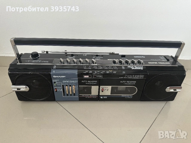 Sharp WQ 571Z(BK) Japan , снимка 3 - Радиокасетофони, транзистори - 54660351