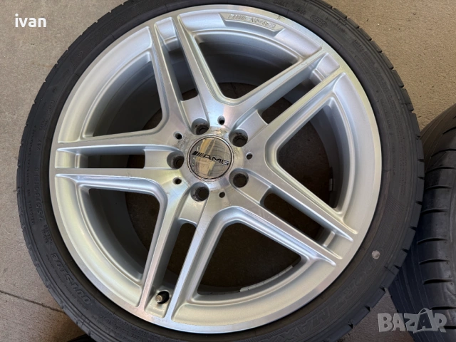 4 бр. оригинални алуминиеви джанти спорт пакет Mercedes AMG 18 цола 5x112, снимка 9 - Гуми и джанти - 54852553