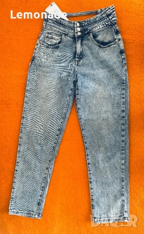 Нови бутикови дънки wide leg и mom jeans xs размер , снимка 3 - Дънки - 50182293