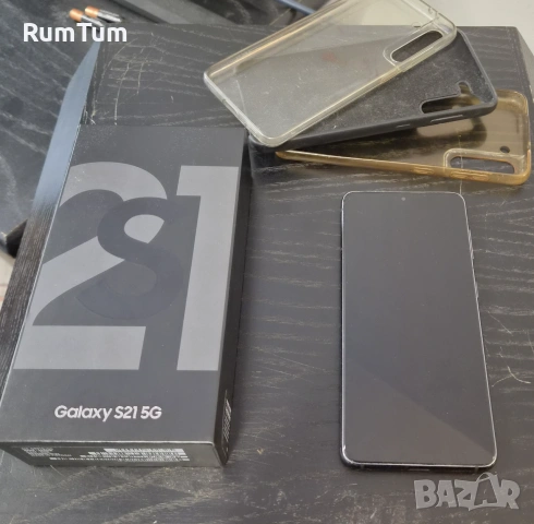 Samsung Galaxy S21 5G 8/256GB Dual SIM, модел SM-G991B/DS, цвят Phantom Gray