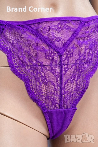 Дамски комплект бельо Hunkemöller в лилаво – сутиен 80C и долни гащи XL, снимка 8 - Бельо - 54530698