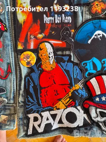 Battle Jacket(хеви метъл),Heavy metal елек(нашивки,значки), снимка 17 - Якета - 55015296