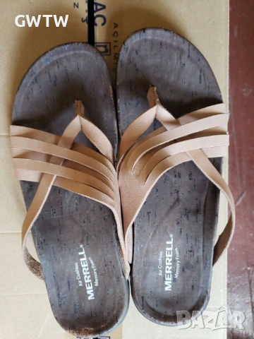 Merrell Redwood District Mahana Sandals чехли естествена кожа, снимка 6 - Чехли - 54809133