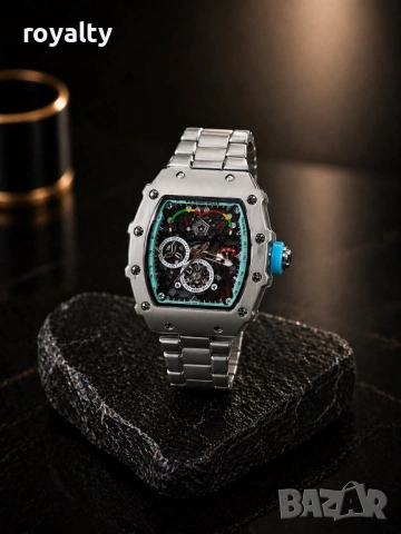 Richard Mille Нов Мъжки Часовник Кварцов Механизъм Различни Цветове 