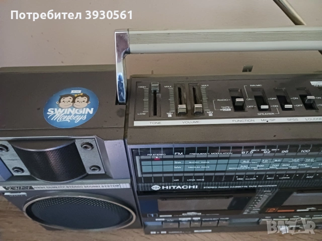 Радиокасетофон hitachi trk-w55e, снимка 6 - Радиокасетофони, транзистори - 54700207