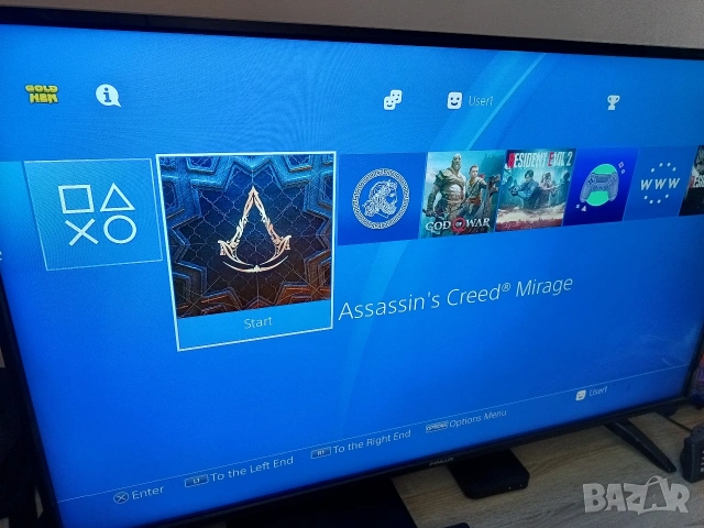 Playstation 4 (ps4) Slim 500GB Отключен 9.00 с 1 джойстик и 12 игри , снимка 7 - PlayStation конзоли - 54633801