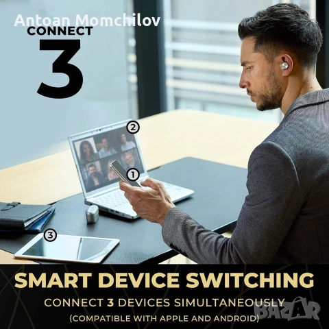 Слушалки Technics EAH-AZ80 Bluetooth ANC Silver, снимка 9 - Bluetooth слушалки - 55034712