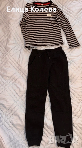 Нов панталон Sinsay плюс памучна блуза за момче 122-128 см, снимка 3 - Детски комплекти - 54149915