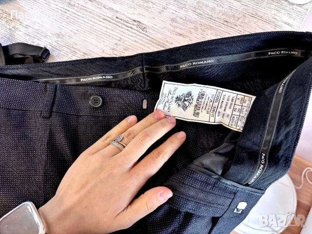 Абитуриентски / сватбен костюм Paco Romano от 3 части Slim Fit, снимка 9 - Костюми - 54186184