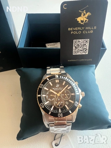 Чисто нов мъжки часовник Beverly Hills Polo Club (BP5018Y.540) – Пълен комплект, снимка 2 - Мъжки - 54689233