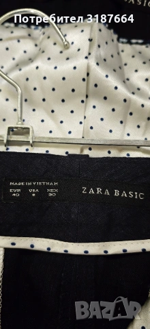 Zara ленен костюм L, снимка 9 - Костюми - 54635175