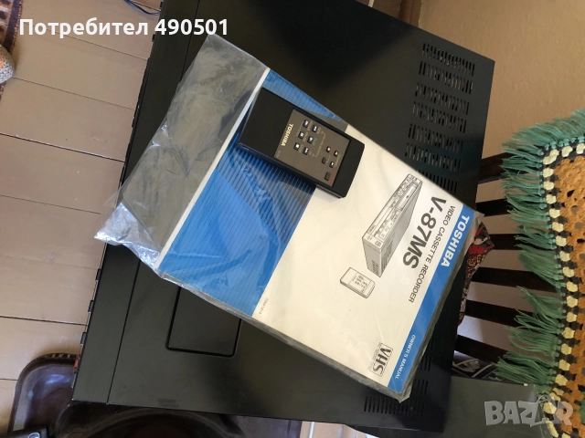 Видео рекордер Toshiba vhs, снимка 4 - Плейъри, домашно кино, прожектори - 55538844