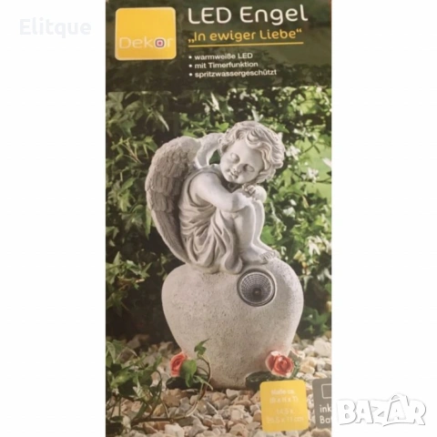 Светеща LED статуетка ангел In Ewiger Liebe – Символ на вечна любов и спокойствие