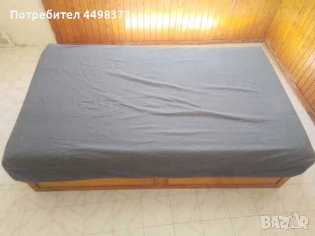 Легло от масивно дърво с повдигащ механизъм, снимка 2 - Спални и легла - 54767435