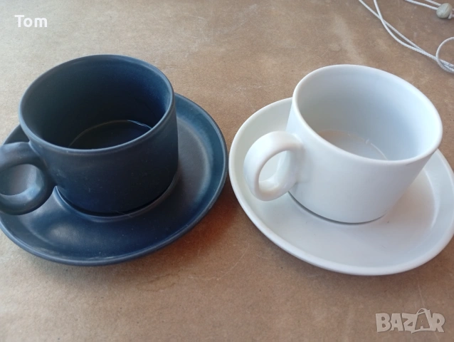 Последни наличности‼️  ‼️ 1 € ‼️за брой - немски порцеланови чаши с чинийка!  Нови! Внос Германия! Ч