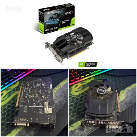 Asus PHOENIX GTX 1650 4GB, снимка 2 - Видеокарти - 55302870