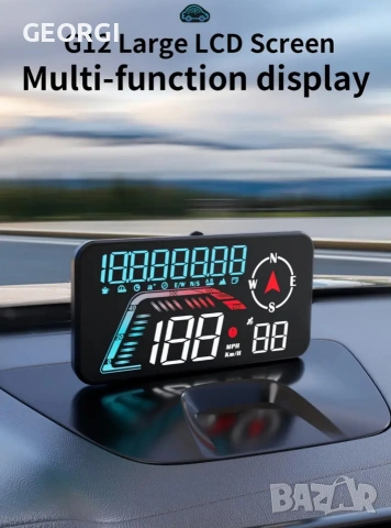 G12 GPS HUD Head-up дисплей Километраж