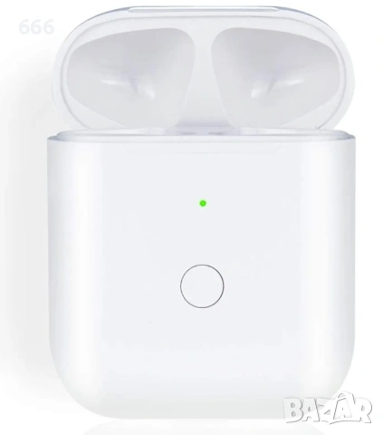 Калъф за безжично зареждане, съвместим с AirPods Pro 1 и Pro 2, бутон за синхронизиране