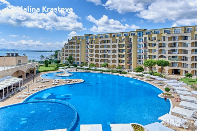 Апартамент Sunrise horizon,  първа линия море,  к-с Мидия Фемили Резорт , Ахелой , снимка 11 - Почивки на море - 54753813