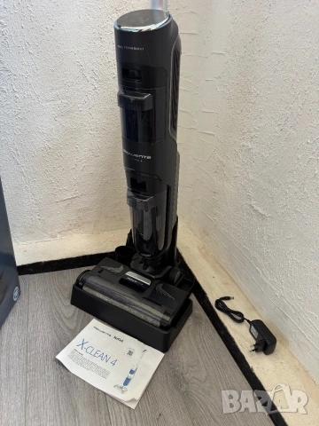 Безжична Вертикална Прахосмукачка за Сухо и Мокро Rowenta X-Clean 4 GZ5037WO 200W и Самопочистване!, снимка 3 - Прахосмукачки - 55000368