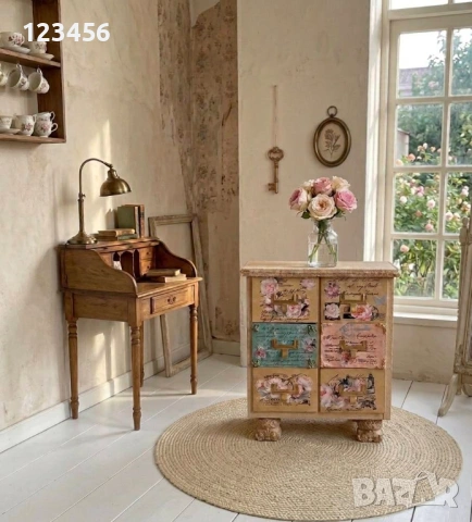 Уникално реставрирано шкафче – Ръчна изработка (Vintage Style), снимка 6 - Шкафове - 54447186