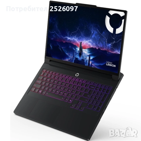 НОВ Legion Pro 7/16” OLED 240Hz/Ultra 9 275HX/RTX 5080 16GB/64GB 6400MHz/Гаранция/RGB, снимка 7 - Лаптопи за игри - 54954163