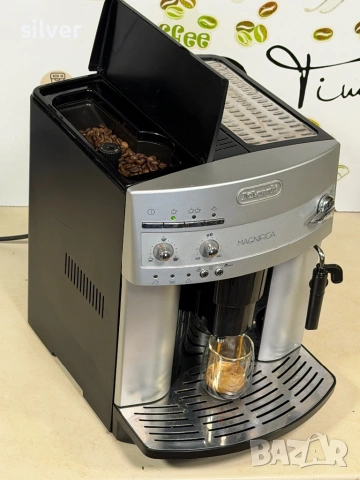 Кафемашина кафе автомат delonghi magnifica с гаранция, снимка 2 - Кафемашини - 54007931