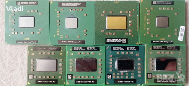Колекция/Лот AMD процесори за лаптоп – 8 броя