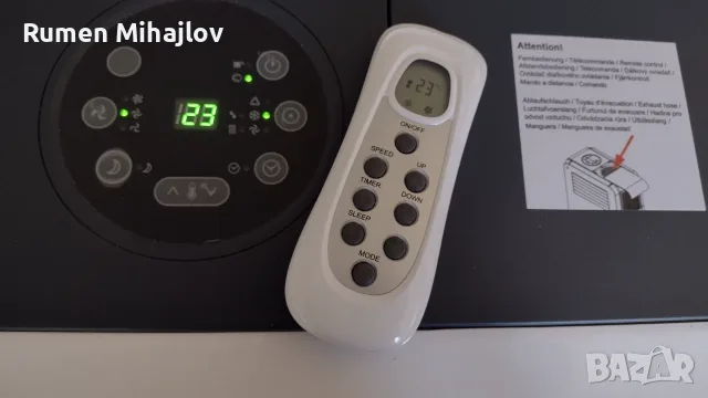 Мобилен климатик AYKO 12000 BTU перфектен в гаранция , снимка 5 - Климатици - 55527470