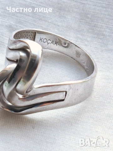 Разкошен Златен Пръстен KOÇAK Бяло Злато, снимка 4 - Пръстени - 54683107