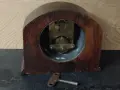 Старинен механичен часовник от дърво, снимка 6