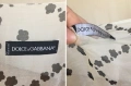 Dolce & Gabbana Дамски Шал Голям Ефирен Коприна Прозрачен Черно Бял Флорален Цветя, снимка 3