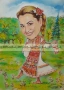 Рисувам ръчно КАРИКАТУРИ, ШАРЖ с пастели и моливи., снимка 1