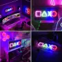 Неонова LED лампа Playstation, 29.8 см, снимка 1
