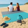 XXL одеяло за плаж и пикник с включени колчета за забиване - 240x220 см, снимка 6