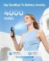 Нов Мини USB вентилатор 4000mAh 4 скорости ледено охлаждане за лято, снимка 5