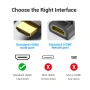 Vention HDMI адаптер 90° ъглов (M/F) – Right Angle HDMI, снимка 7